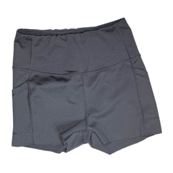DYCE ACTIVE Pants - DYCE ACTIVE Women's High Waisted Biker Shorts with Pockets Dark Gray Size Medium